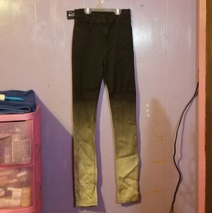 High waisted ombre Jean pants